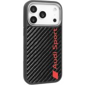 R8 Carbon Fiber MagSafe Case iPhone 17 Pro Black