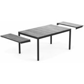 Deco Porto Nova Extendable 160-240 Grey / Black