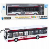 METALINIS MIESTO AUTOBUSAS SU GARSU IR ŠVIESOMIS 1:42