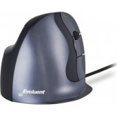 _785145 Evoluent VerticalMouse D, pelė (juoda / sidabrinė, maža, dešiniarankiams)