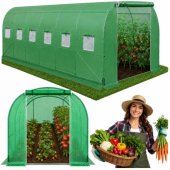 Foil Tunnel Garden Vegetable Greenhouse PRO Frame 25MM 10x3x2M 30M²