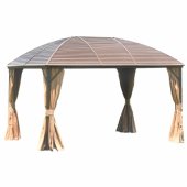 Gazebo SUNSET 3x4xH2/ 2,7m, beige/ brown