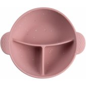 Silicone suction bowl DOTS 3 360ml 51/ 403 Pink