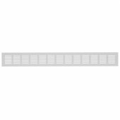 ALUMIN. VENT. GRILLE, 60X500MM, SILVER