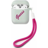 GUACA2LSVSBF Vintage case for Airpods 1/ 2 Blue