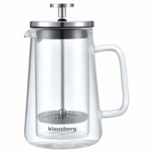 Teapot 0.35L double glass