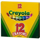 Crayola vaškinės kreidelės 12 vnt. 0012