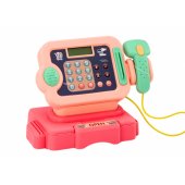 Cash Register Learning to Count Coins Shopping Cart Lights Sounds Pink
