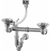 Deante dvigubas vamzdinis sifonas 3,5" (ZXY 9956)