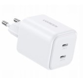 X526 Dual USB-C GaN 45W White