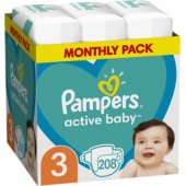 Active Baby, Size 3, 208 Diapers, 6-10 kg