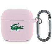 Liquid Silicone Croc Logo Case for AirPods 4 Pink