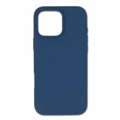 "Slim silicone back case for iPhone 16 Pro Max" Dark blue