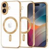 MagFlex MagSafe iPhone 17 blizgantis auksinis