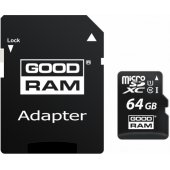 MicroSDHC 10 klasė UHS I 64GB + adapteris M1AA-0640R12