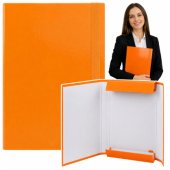 Folder for documents with elastic band, hard, office, orange, A4/ 4.5 c