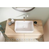 Collaro 560x360 mm without overflow White Titan Ceram
