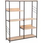 DIMITRA 100x30xH124cm Rustic/ Black
