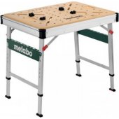 metabo multifunctional table MWB 100 (silver/ wood, load capacity up to