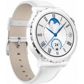 WATCH GT3 Pro Ceramic/ White Leather Strap