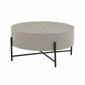 Coffee table ASHER D80xH40cm, grey