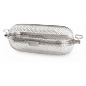 Stainless steel rotisserie grill basket