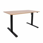 Desk ERGO OPTIMAL with 1 motor 120x60cm, oak/ black