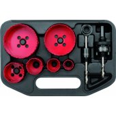 Yato elektriko skylių pjūklų rinkinys 22-73mm, 8 dalys YT-3380