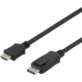 DisplayPort to HDMI 2m Black