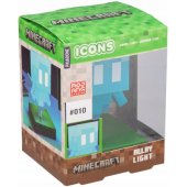Minecraft Allay ikoninė lemputė, šviesiai mėlyna