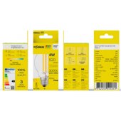 LED kaitrinė lemputė E27, G45, 4W, 520lm, 3000K, 360°