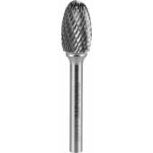 Graphite ovalinė kietlydinio freza metalui, E tipo, 14 x 22 mm, kotas 6 x 45 mm