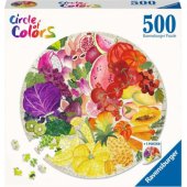 500 dalių dėlionė Circle of Colours Vaisiai ir daržovės