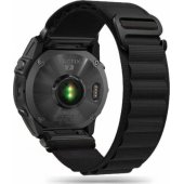 Nailoninis dirželis Garmin Fenix 3/ 5X/ 3HR/ 5X Plus/ 6X/ 6X Pro/ 7X, juodas