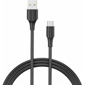 CTHBF USB-A 2.0–USB-C 3A 1 m juodas