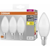 LEMPUTĖ LED B40 4.9W E14 827 470LM FR 3VNT
