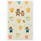 Foldable Double-Sided Foam Crawling Mat – Road & Teddy Bears – 120x180