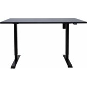 Desk ERGO with 1 motor 140x80cm, black/ black