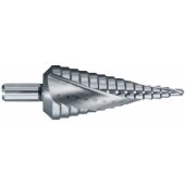 _7565705 Pakopinis grąžtas Ø4-30 mm, HSS. Pakopa 2 mm. Spiralinė griovelė. Blizgus