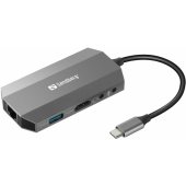 USB-C „6 viename“ kelioninė stotelė