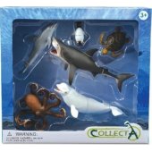 Collecta jūrų gyvūnų figūrėlės, 6 vnt., 89868 COLLECTA