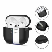 Silicone Hook Airpods 4 cover black