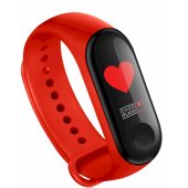 Wave apyrankė, skirta Xiaomi Mi Band 3 / Mi Band 4, raudona