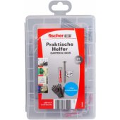 FISCHER praktiški pagalbininkai sodui ir namams, kaiščiai (šviesiai pilki/ raudoni, 71 vnt.