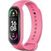 Silikoninis dirželis Xiaomi Mi Band 5/ 6/ 7, rožinis (37)