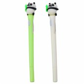 Panda Ballpoint Pen Glowing Blue Ink Green White