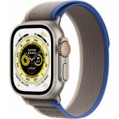 Watch Ultra Cellular 49mm Titanium Case/ Blue/ Gray Trail Loop  S/ M