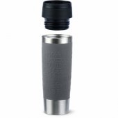 Emsa TRAVEL MUG Classic Grande thermal mug (grey/ stainless steel, 0.5