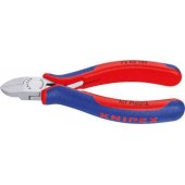 KNIPEX side cutters 72 02 125, for plastic, cutting pliers (red/ blue,