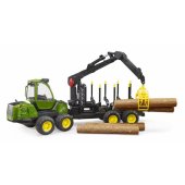 John Deere 1210E Forwarder with 4 Trunks an